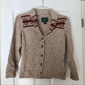 Woolrich fair isle button down cardigan